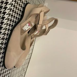 Arche beige made in France sling back wedge comfort 8